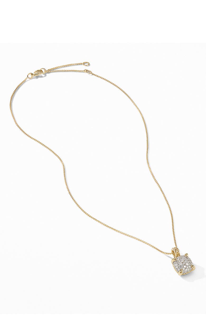 David Yurman Chatelaine<sup>®</sup> Pendant Necklace in 18K Yellow Gold with Full Pavé Diamonds, Alternate, color,