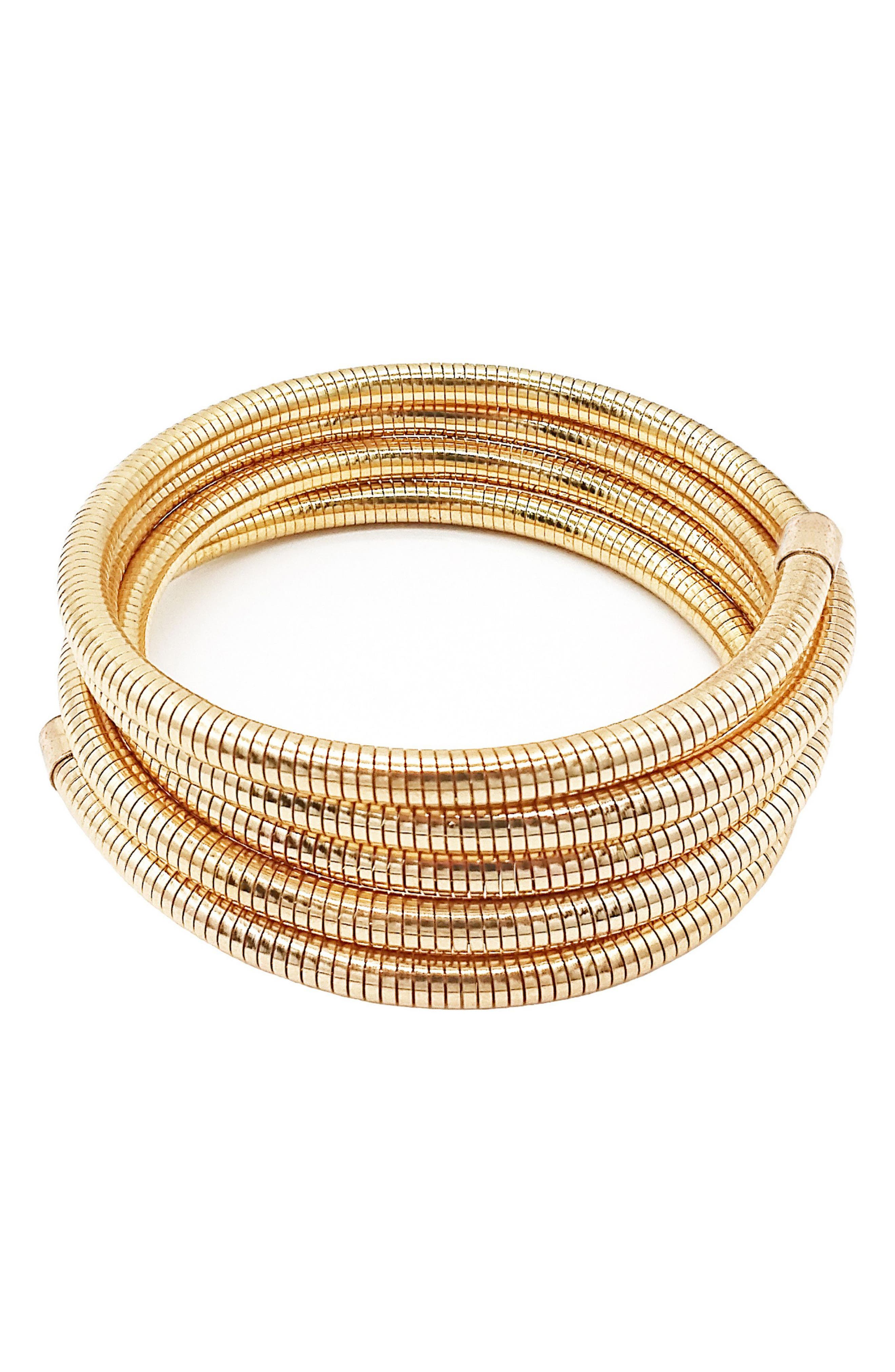 Adornia Flexible Coil Stack Bracelet