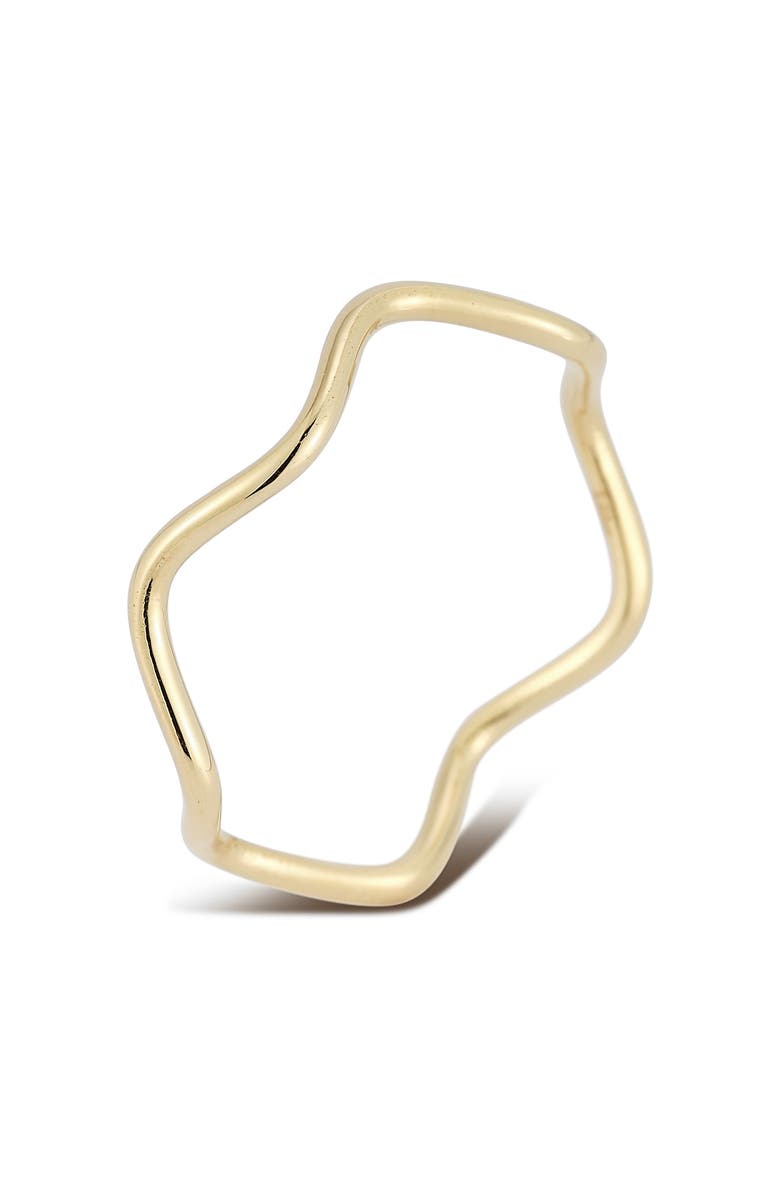 Ember Fine Jewelry 14K Gold Wavy Zigzag Ring, Alternate, color, Gold