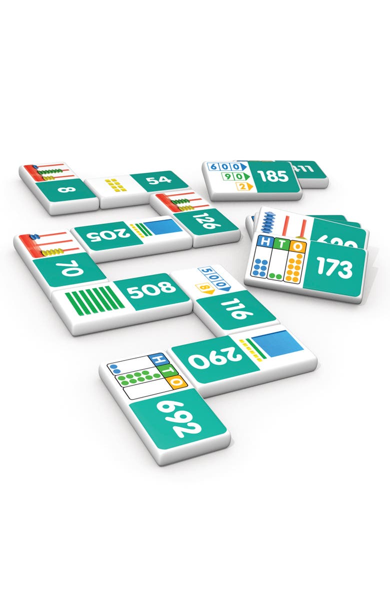 Junior Learning Place Value Dominoes Learning Activity Flash Cards, Main, color, Multicolored