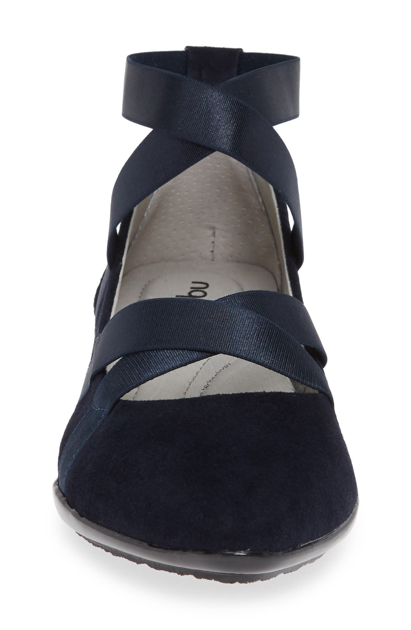 Rumson Flat, Alternate, color, NAVY SUEDE