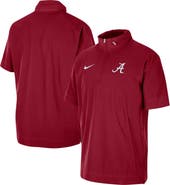 Nike Men's Nike Crimson Alabama Crimson Tide Coaches Half-Zip Short Sleeve Jacket