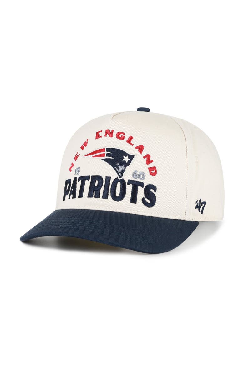 Men's '47 Natural New England Patriots  Arcitext Hitch Adjustable Hat, Main, color, Natural