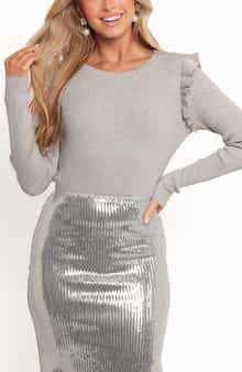 Petal & Pup Axey Ruffle Rib Sweater