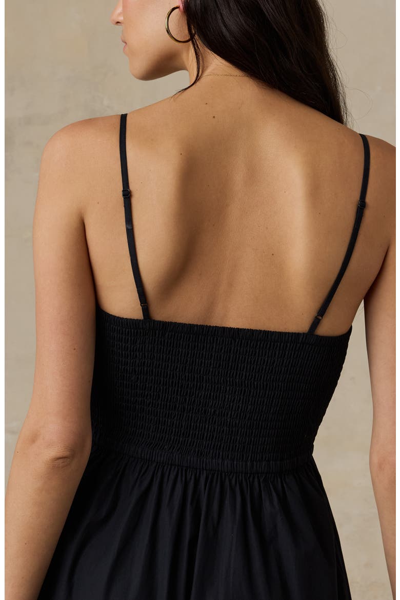Coastal Poplin Kila Dress, Alternate, color, BLACK