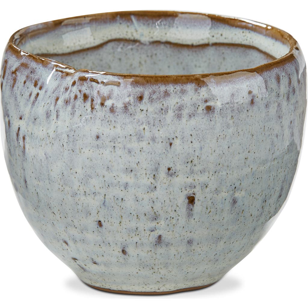 Tag Light Blue Reactive Glaze Small Pinch Bowl Stoneware Dishwasher Safe In Gray