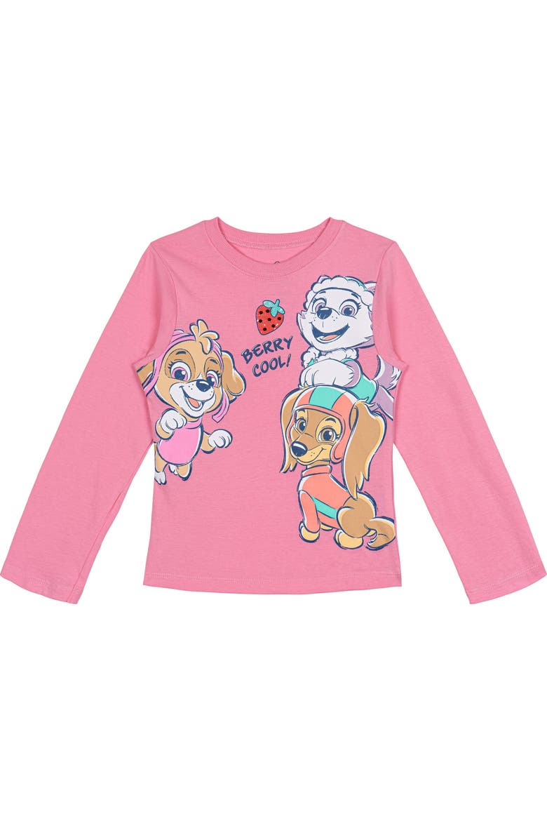 2-Pack Long Sleeve Tees, Alternate, color, Off White Pink Skye