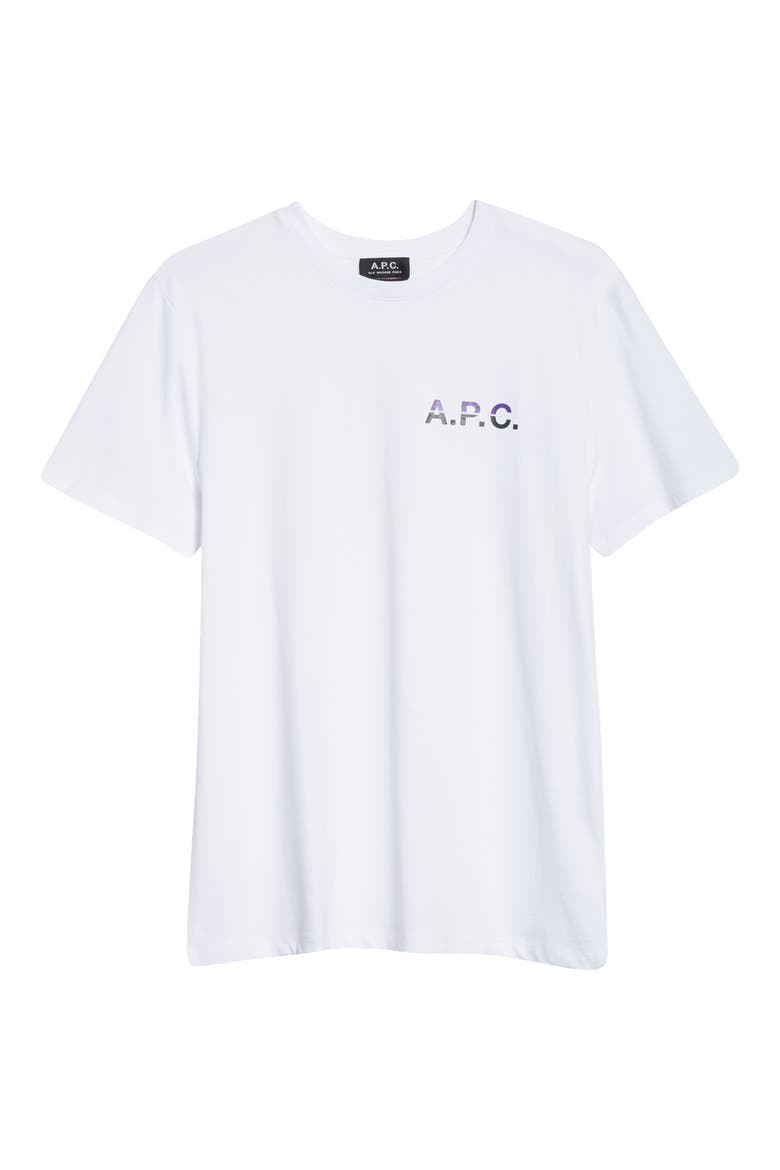 David Logo Graphic Tee, Main, color, BLANC