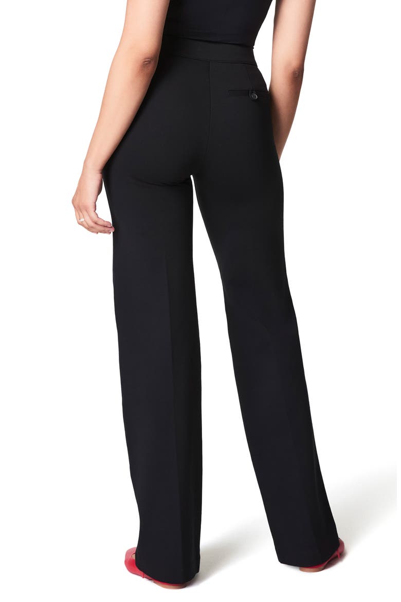 SPANXsupersmooth™ PerfectFit Ponte Wide Leg Pants, Alternate, color, CLASSIC BLACK