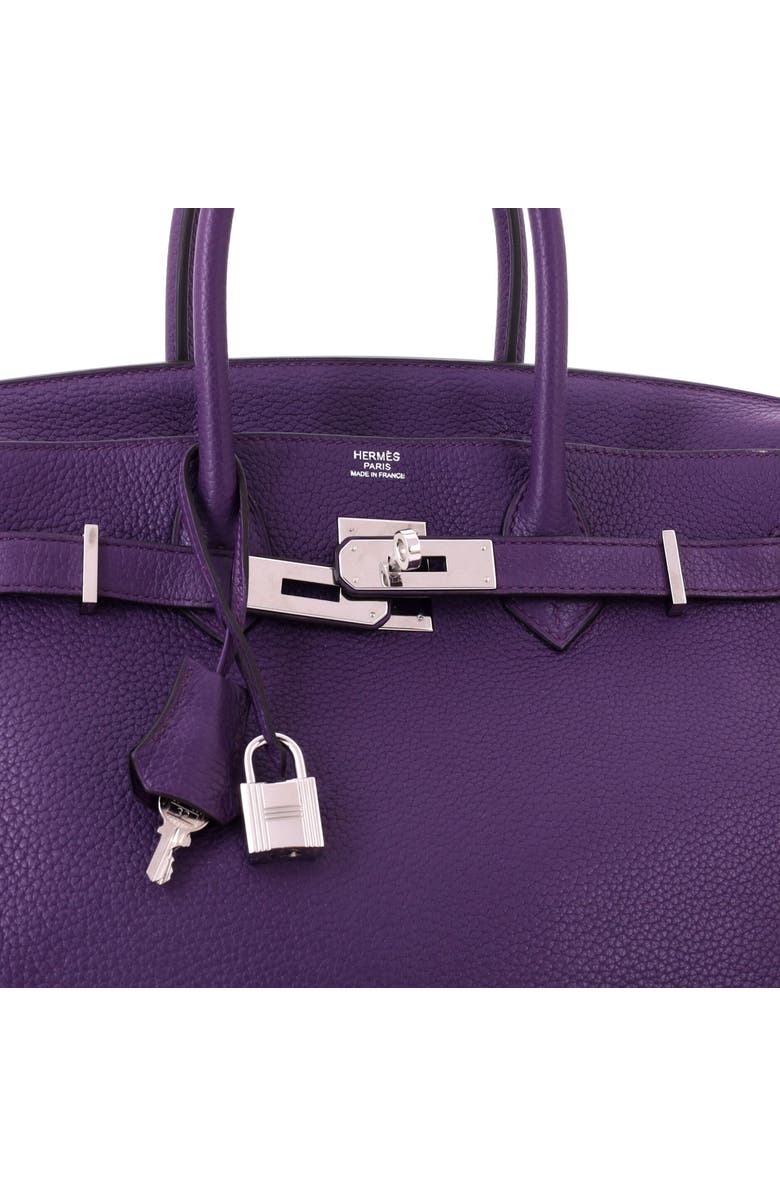 Pre-Owned Hermes Birkin Handbag Purple Togo with Palladium Hardware 30, Alternate, color, Ultraviolet