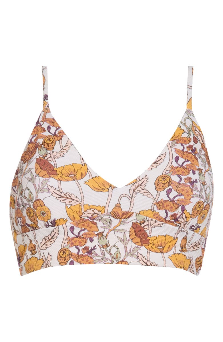 Maaji Antique Botanical Daylight Reversible Bikini Top, Alternate, color, 