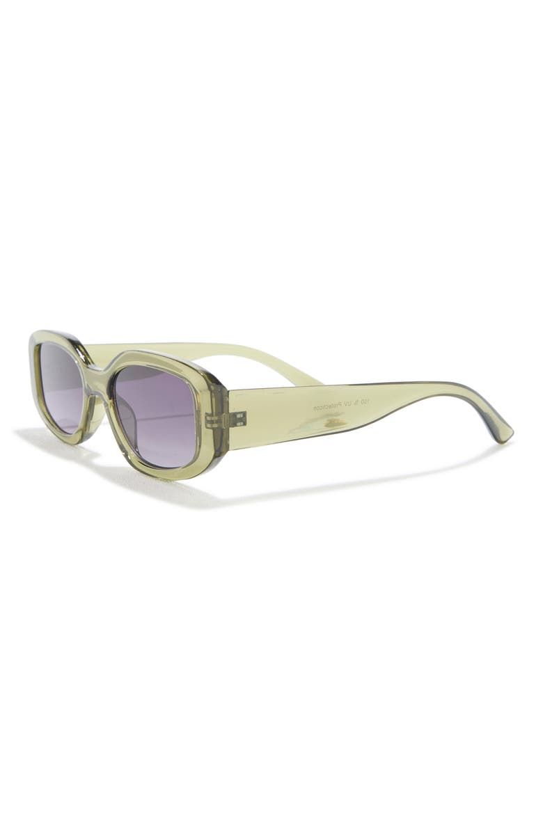 Oval Sunglasses, Alternate, color, OLIVE