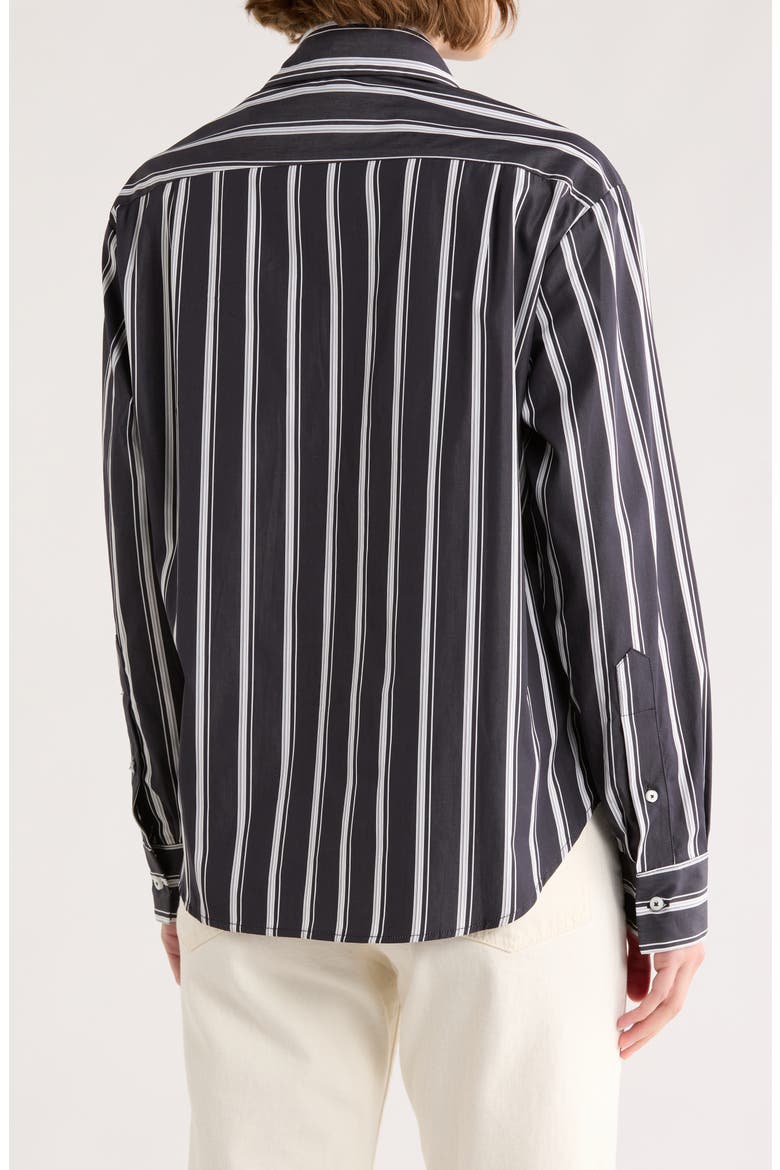 The Daily Cotton Button-Up, Alternate, color, SHADOW STRIPE