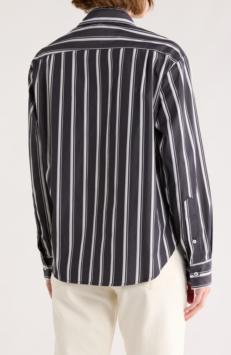 CISSA The Daily Cotton Button-Up, Alternate, color, Shadow Stripe