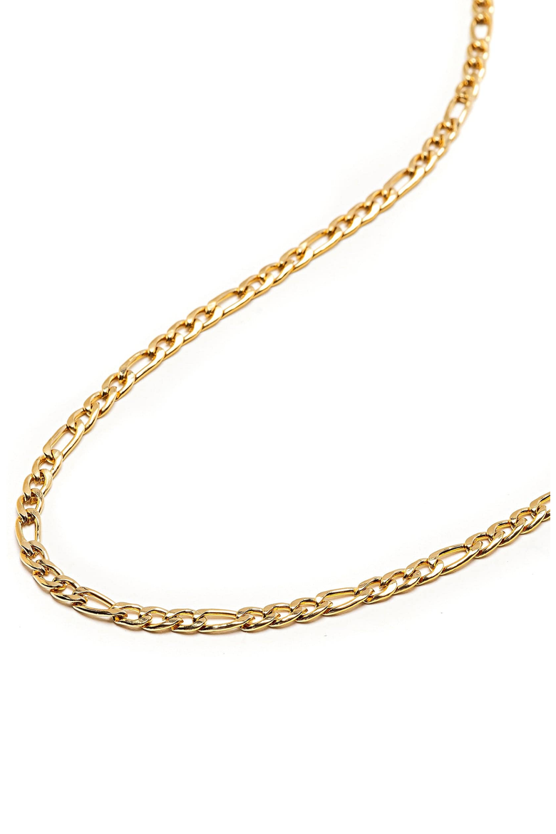 Figaro Chain Necklace, Alternate, color, Gold
