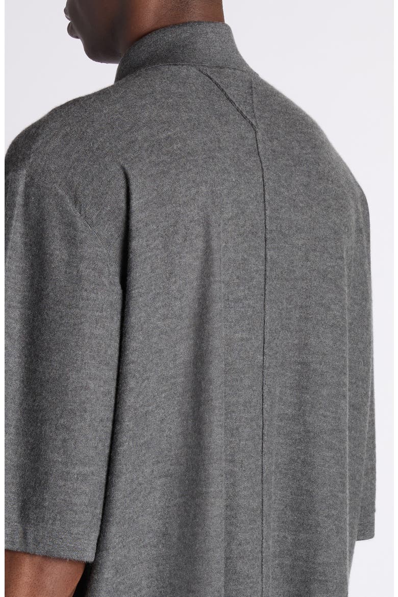 Oversize Cashmere Polo Sweater, Alternate, color, 1510 DARK SLATE MELANGE