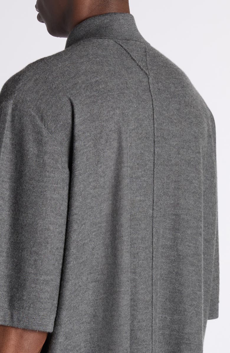 Bottega Veneta Oversize Cashmere Polo Sweater, Alternate, color, 1510 Dark Slate Melange