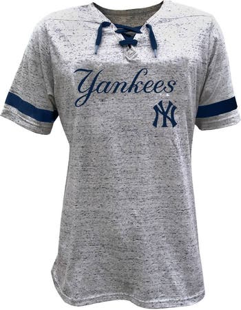 PROFILE Women's Profile Heather Gray New York Yankees Lace