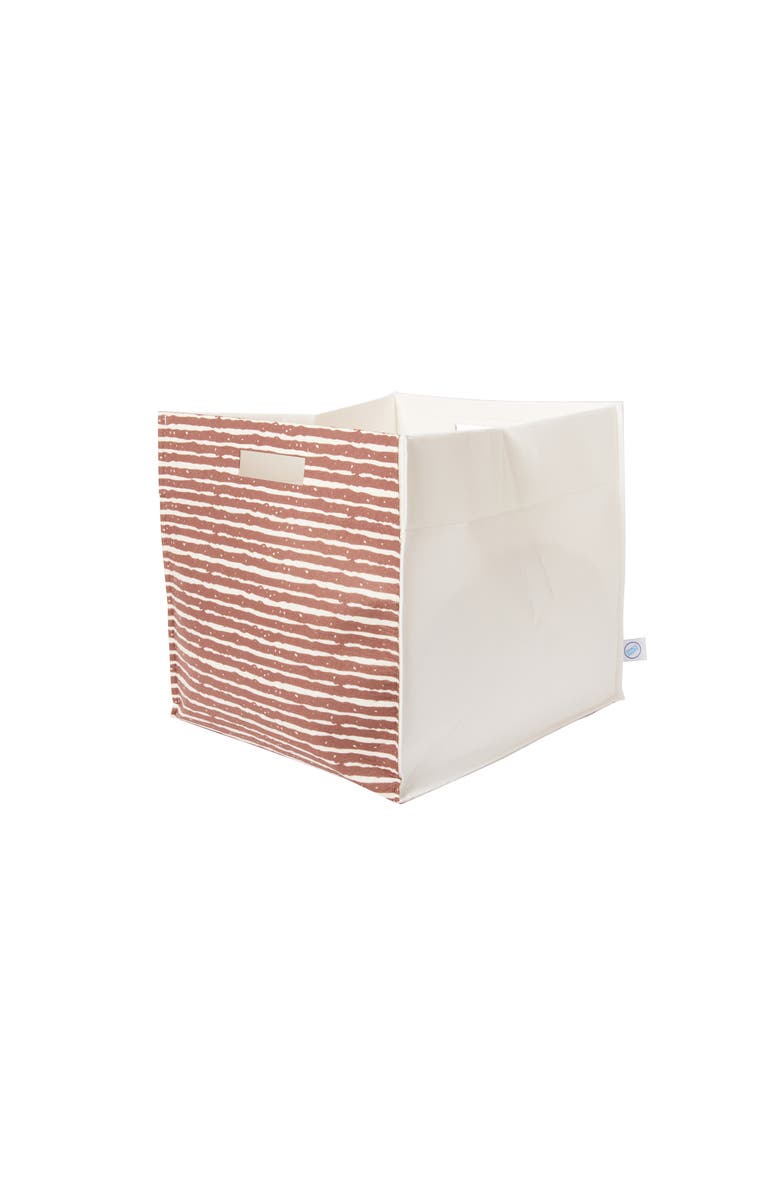 Dance Happy Lines Felt Storage Bin, Alternate, color, Rust