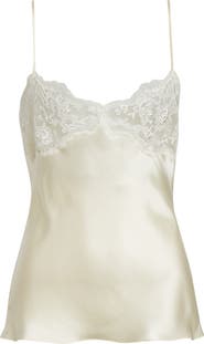 Chloé Lace Trim Silk Satin Camisole