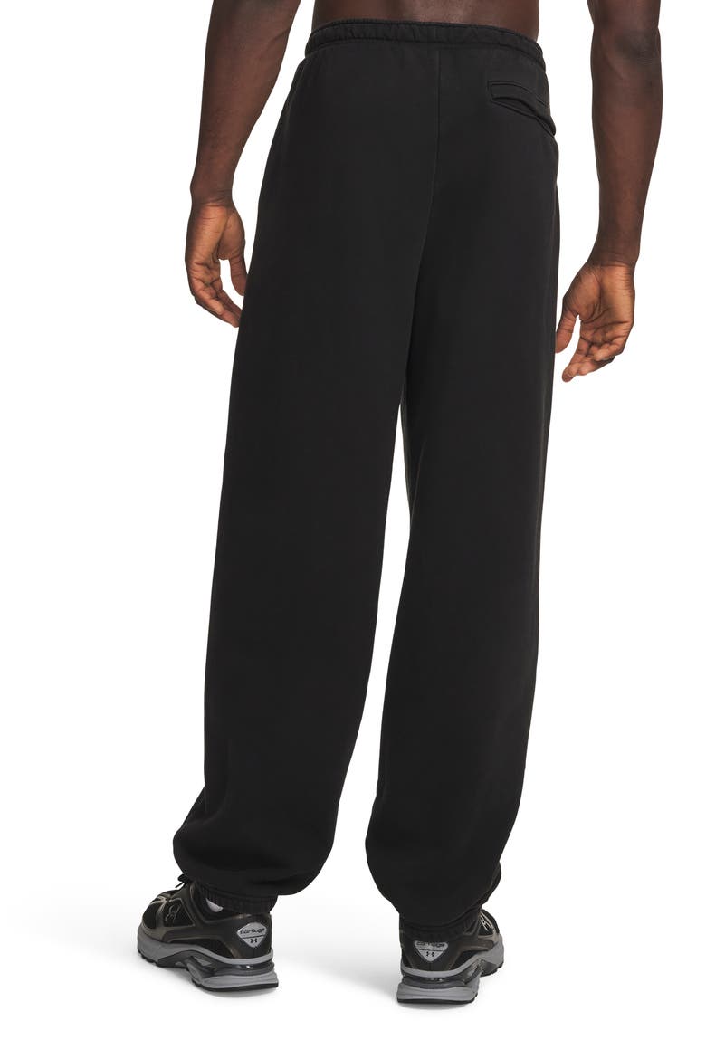 Icon Heavyweight Fleece Washed Sweatpants, Alternate, color, ULTIMATE BLACK/ WHITE