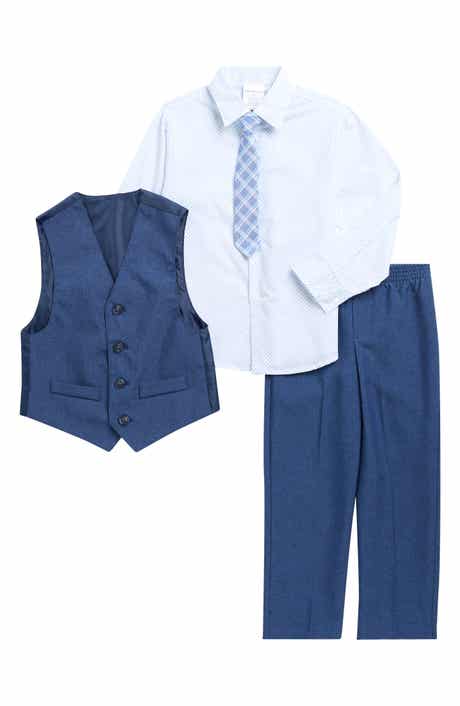 VAN HEUSEN Kids' Button-Up Shirt, Tie, Vest & Pants Set