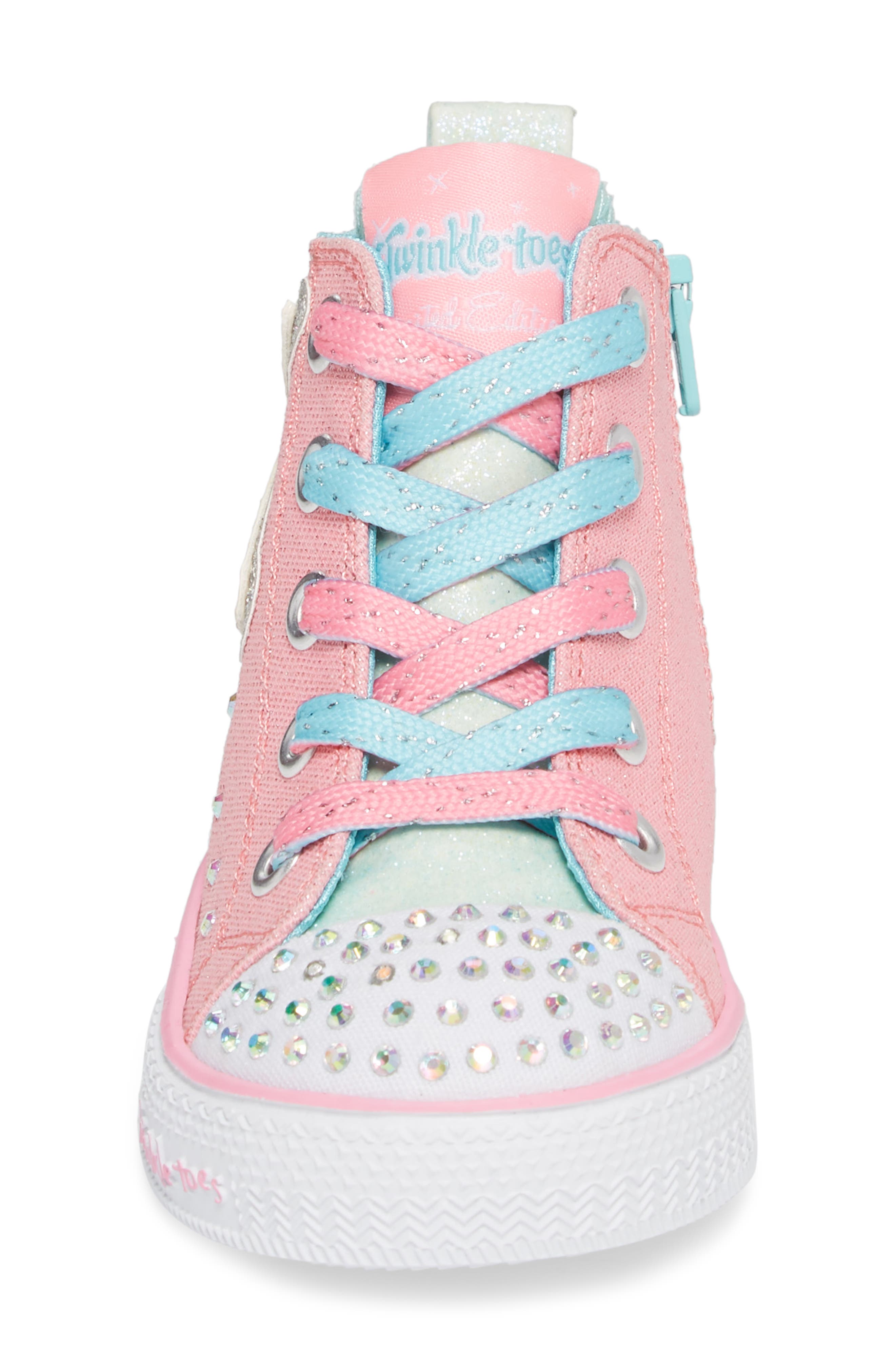 SKECHERS Twinkle Toes Unicorn Light-Up Sneaker, Alternate, color, 