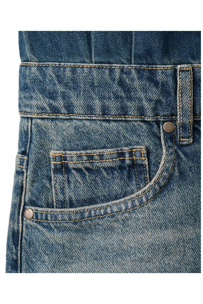 Combined Denim Dress, Alternate, color, MEDIUM BLUE