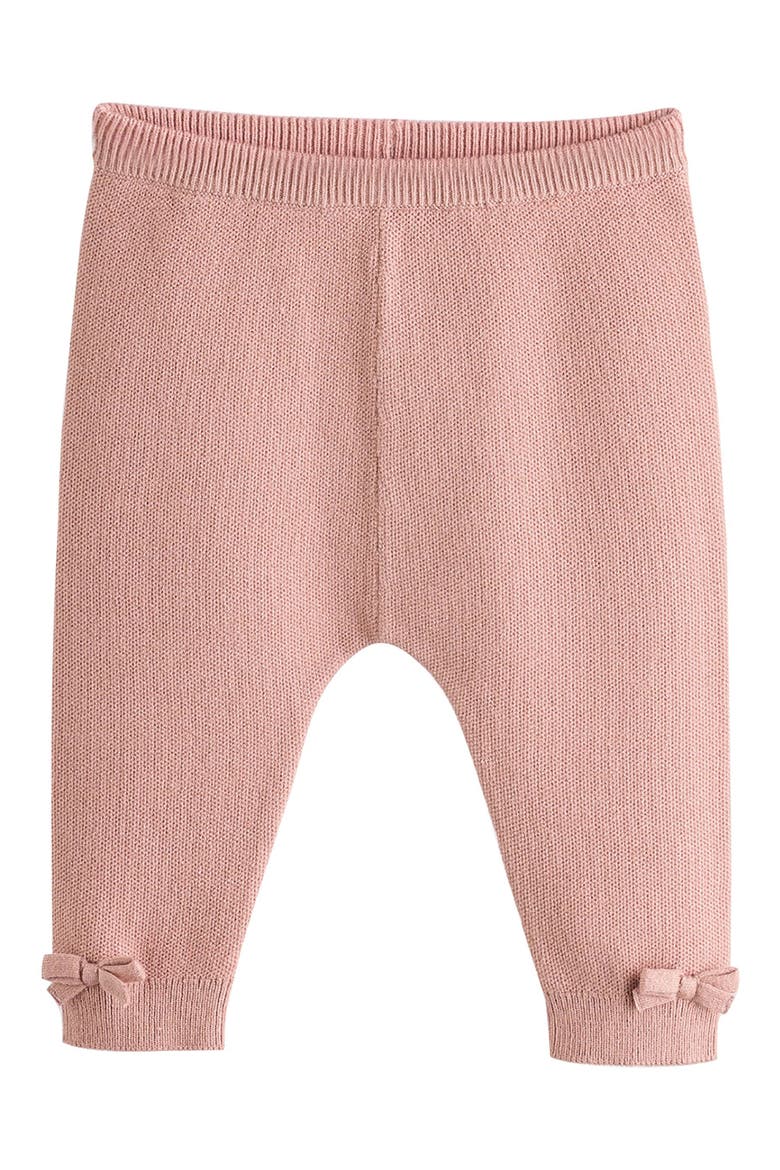 Bow Detail Knit Wrap Top & Pants Set, Alternate, color, PINK