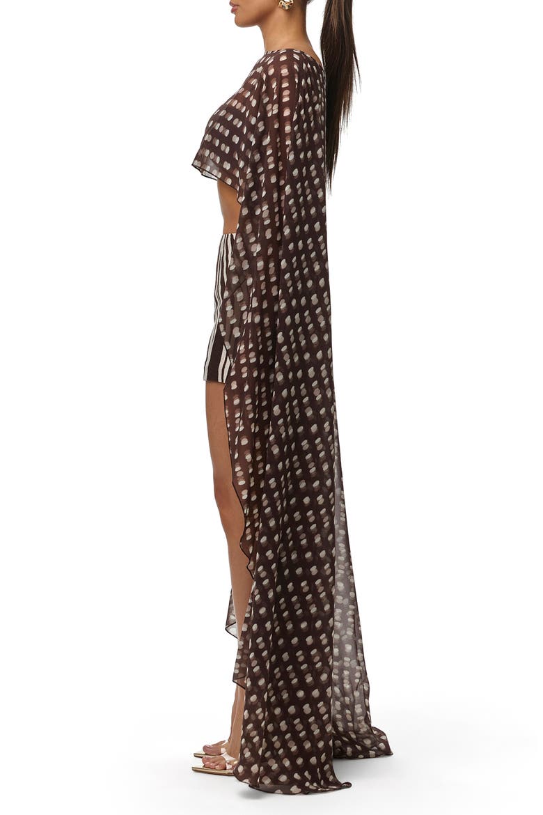 Polka Dot Illusion Chiffon Cape, Alternate, color, POLKA DOT ILLUSION