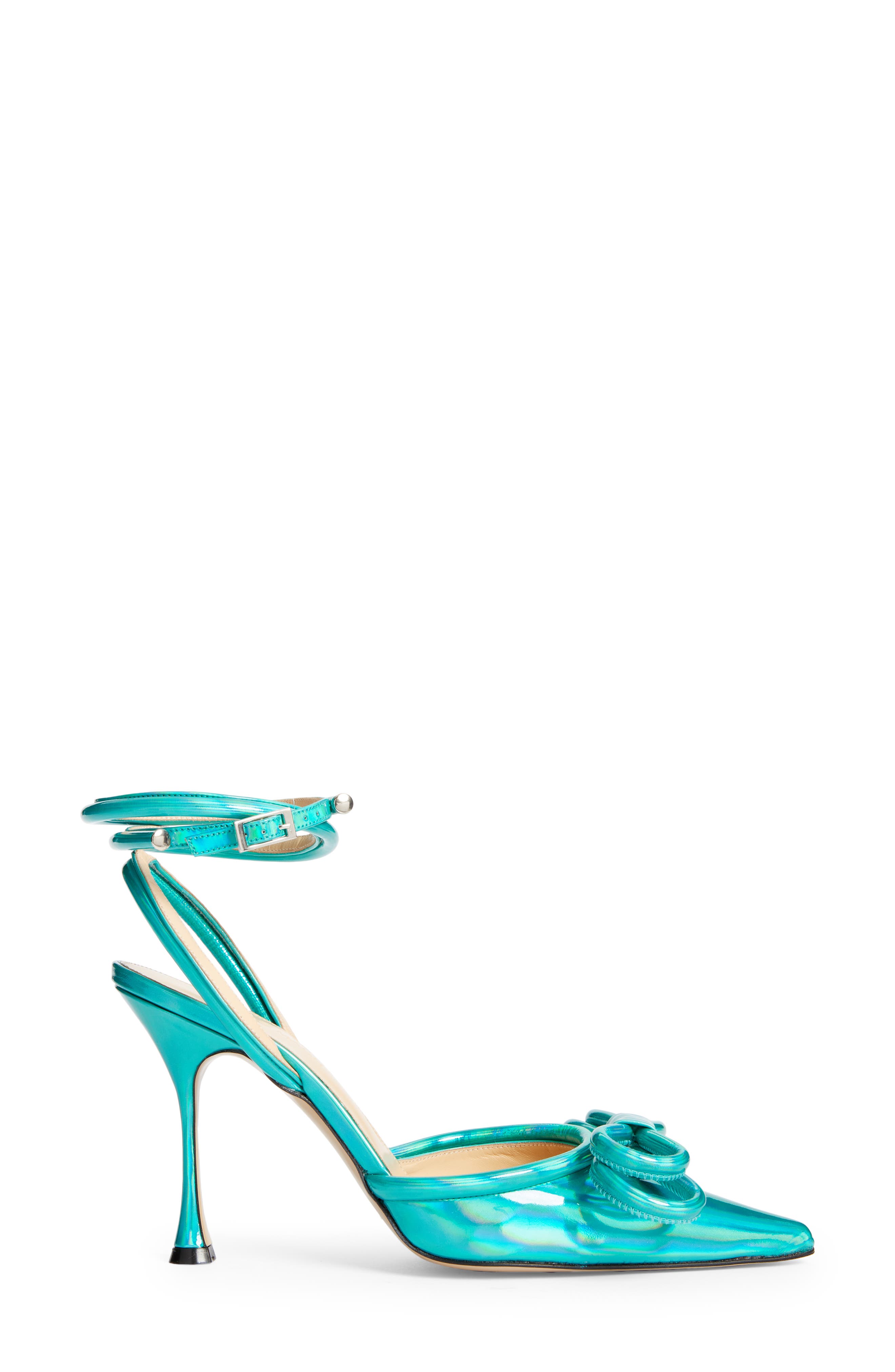 Mach & Mach Double Bow Ankle Strap Pump, Alternate, color, 