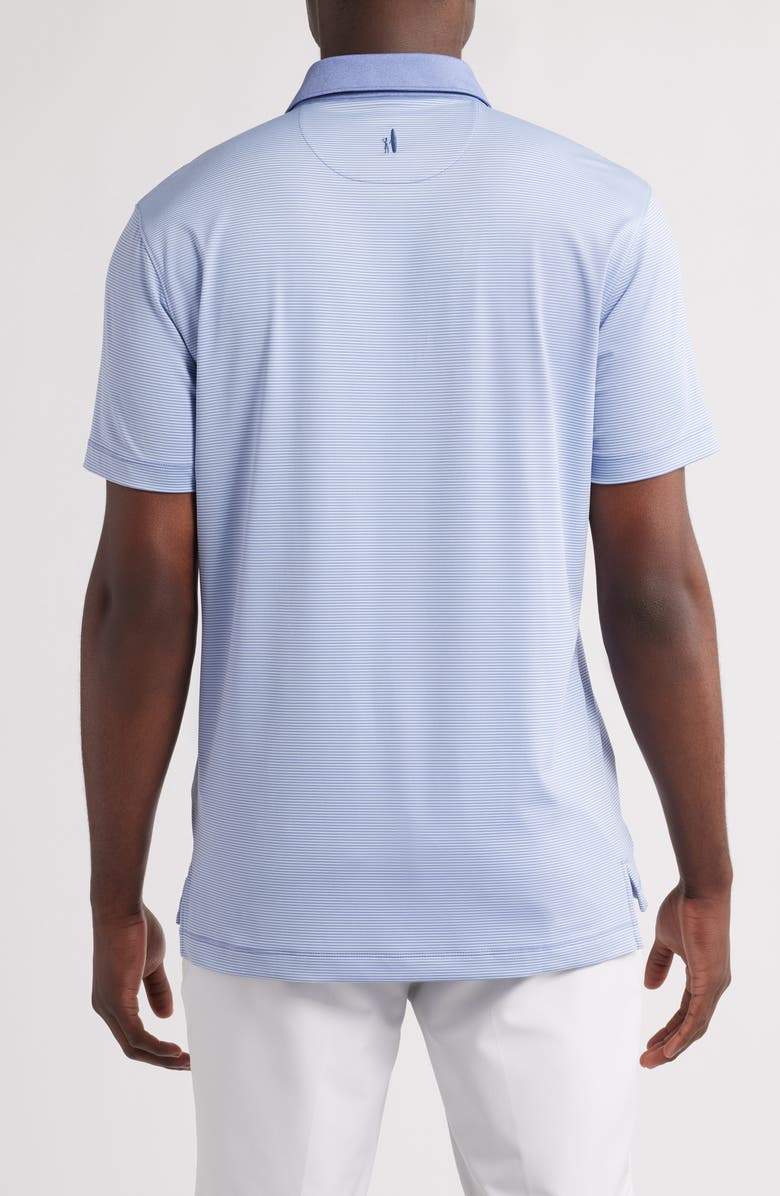 johnnie-O Reagan Stripe PREP-FORMANCE Golf Polo, Alternate, color, Verbena