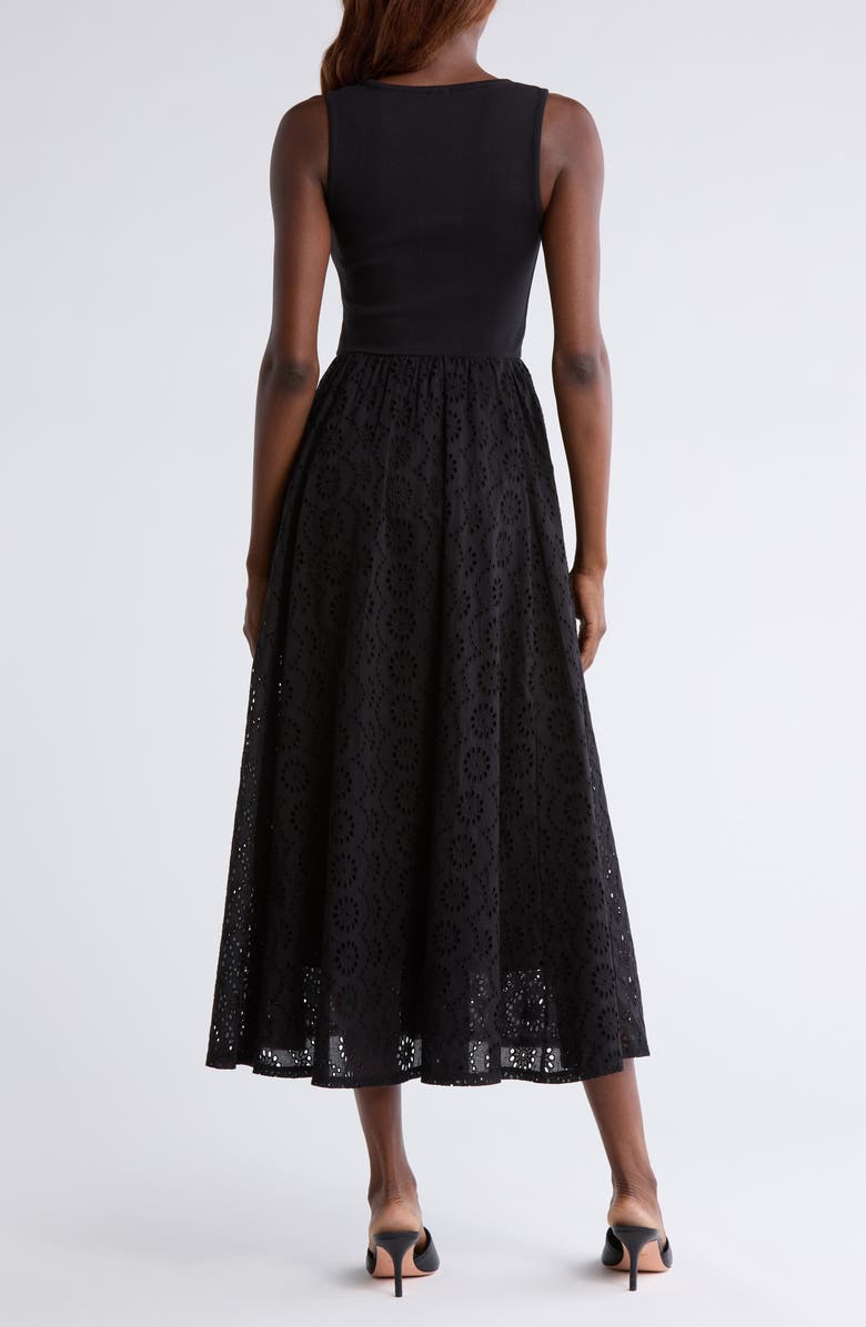 PAIGE Morel Eyelet Sleeveless Maxi Sundress, Alternate, color, 