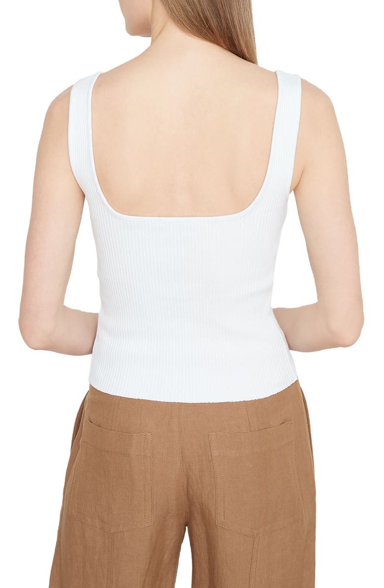 Vince Square Neck Rib Tank Top, Alternate, color, 