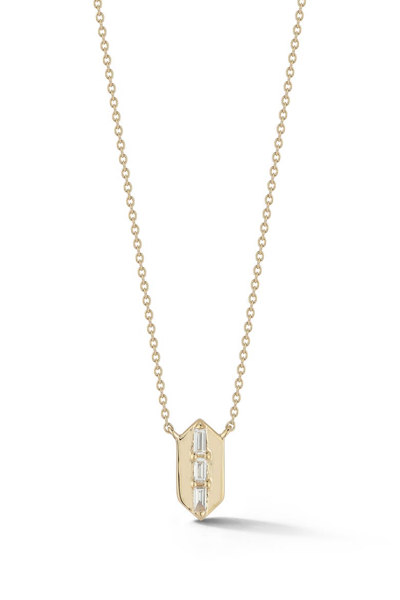 Sadie Diamond Pendant Necklace, Main, color, YELLOW GOLD