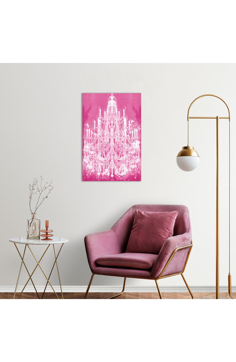 Wynwood Studio Candles Chandelier Canvas Wall Art, Alternate, color, Pink