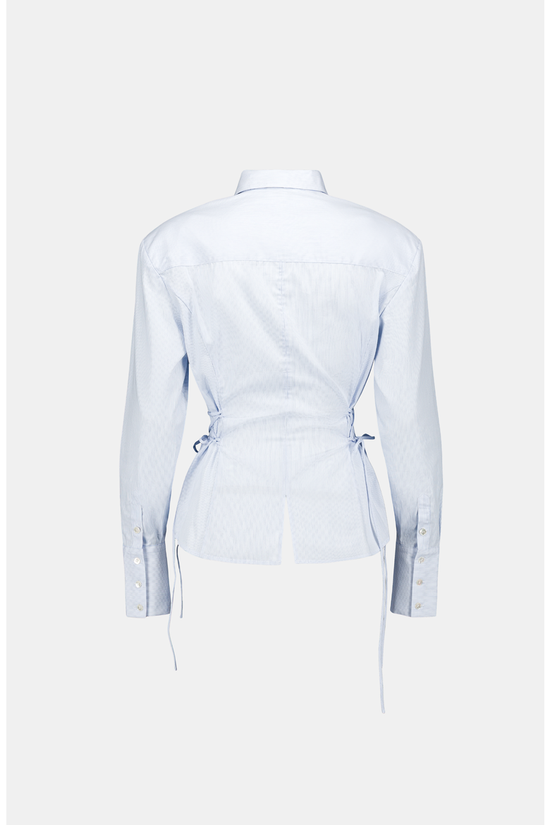 Faux Tie Shirt, Alternate, color, Light Blue / White
