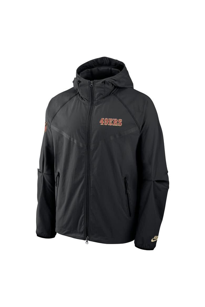 Men's Nike  Black San Francisco 49ers Rivalries Collection Tech Raglan Full-Zip Jacket, Alternate, color, Black