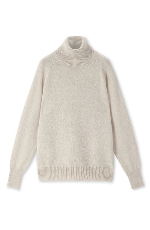 Fortela Piero High Neck Alpaca Wool Sweater In Neutral