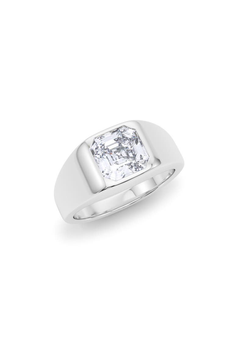 Men's Asscher Cut Lab Created Diamond Signet Ring video