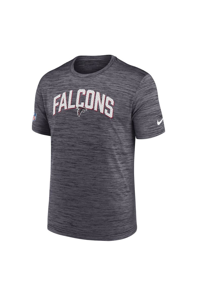Men's Nike Black Atlanta Falcons Sideline Velocity Athletic Stack Performance T-Shirt, Alternate, color, Black