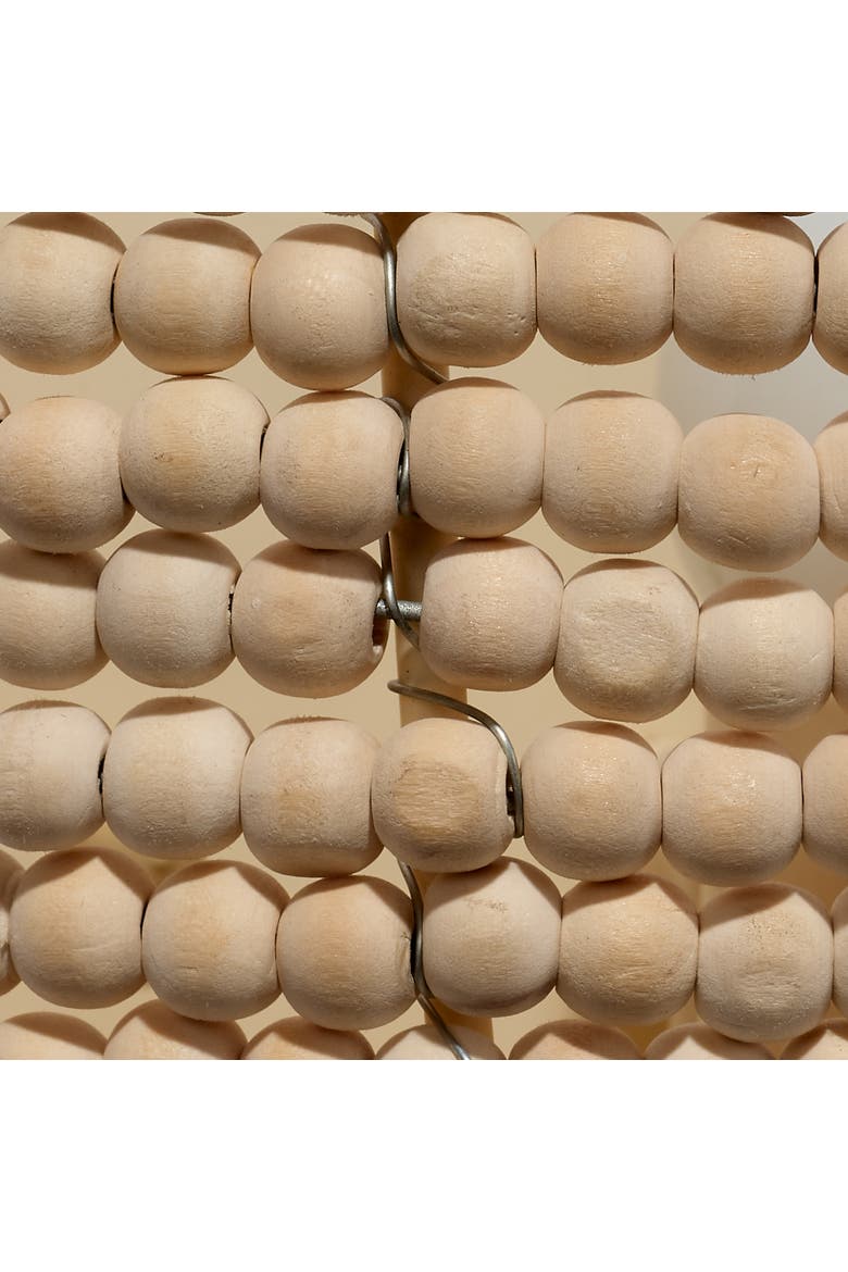 Barnacle 1-Light Beaded Demi Lune Wall Sconce, Natural, Alternate, color, Natural