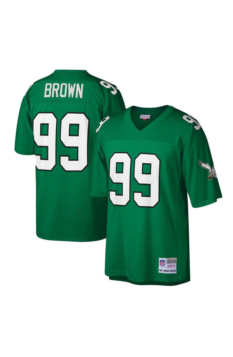 Mitchell & Ness Men's Mitchell & Ness Jerome Brown Kelly Green Philadelphia Eagles Legacy Replica Jersey, Main, color, Kelly Green