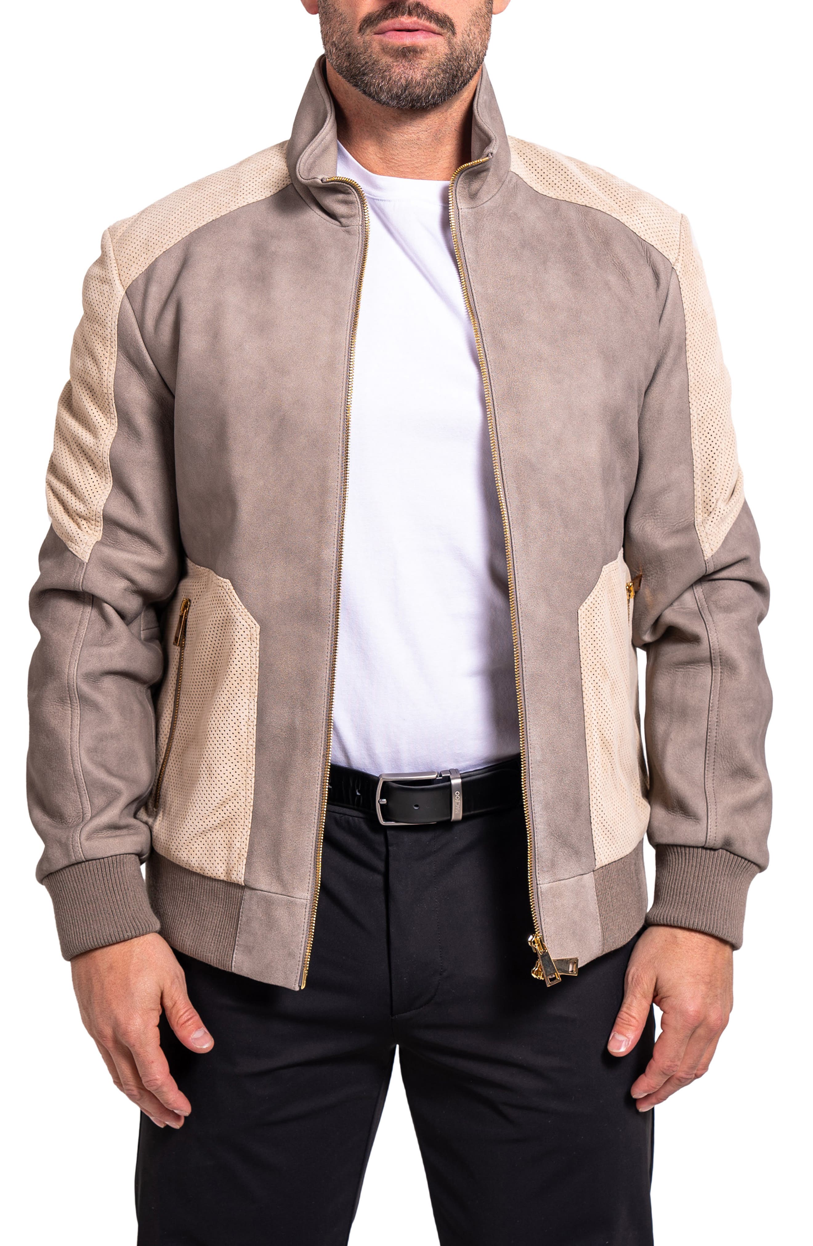 Resistance Mixed Media Suede Jacket