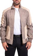 Maceoo Resistance Mixed Media Suede Jacket