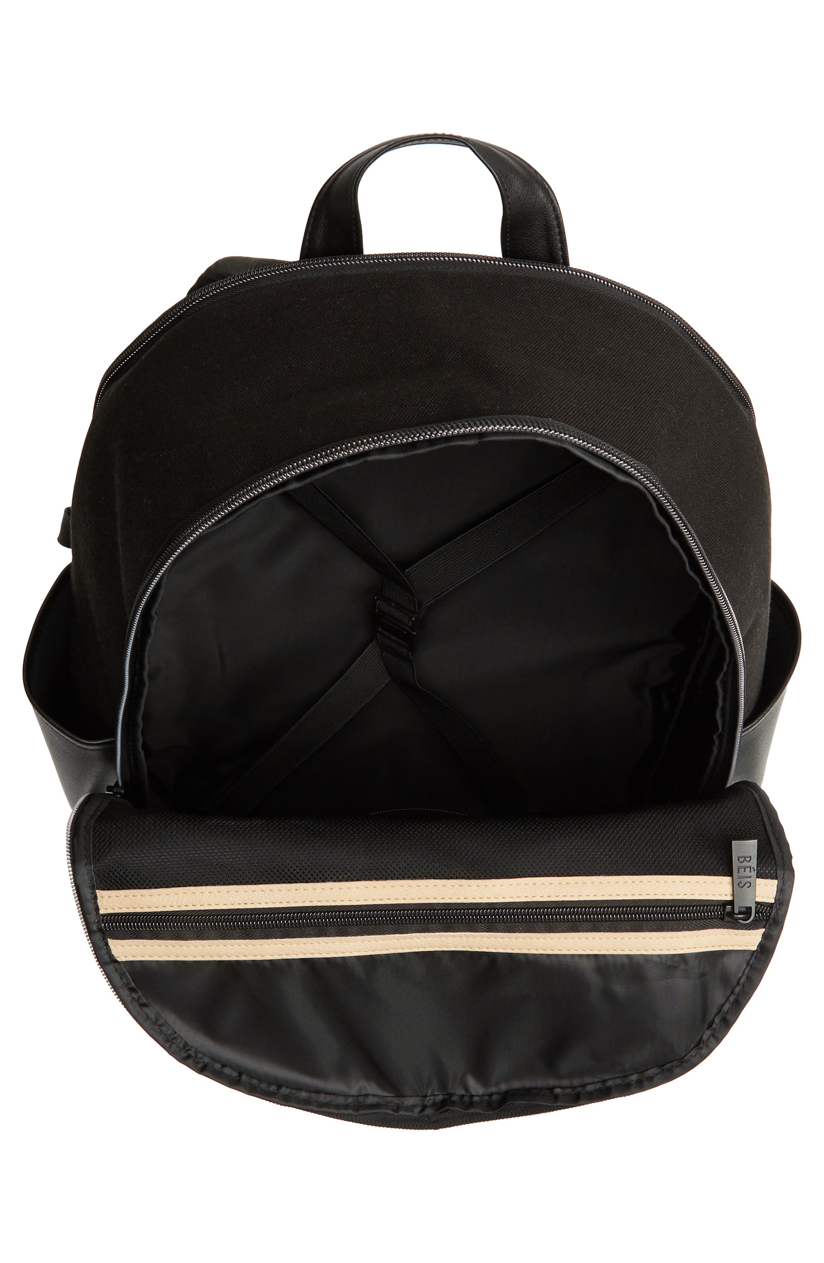 Béis The Travel Backpack, Alternate, color, Black