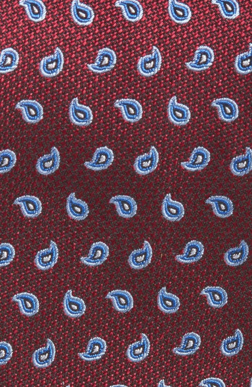 Nordstrom Neat Silk Tie In Burgundy
