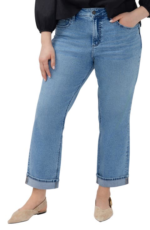Avery Curvy High Waist Straight Leg Jeans