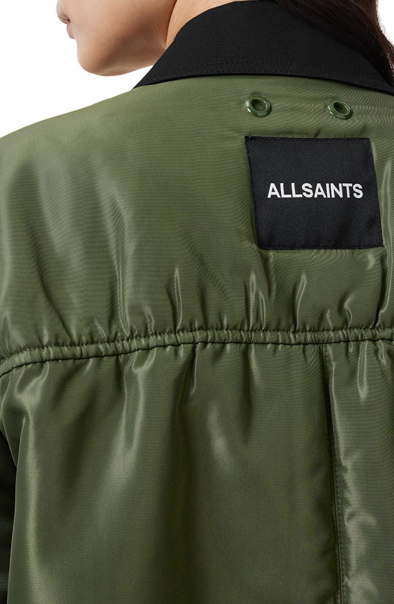AllSaints Penni 2-In-1 Trench Bomber, Alternate, color, 