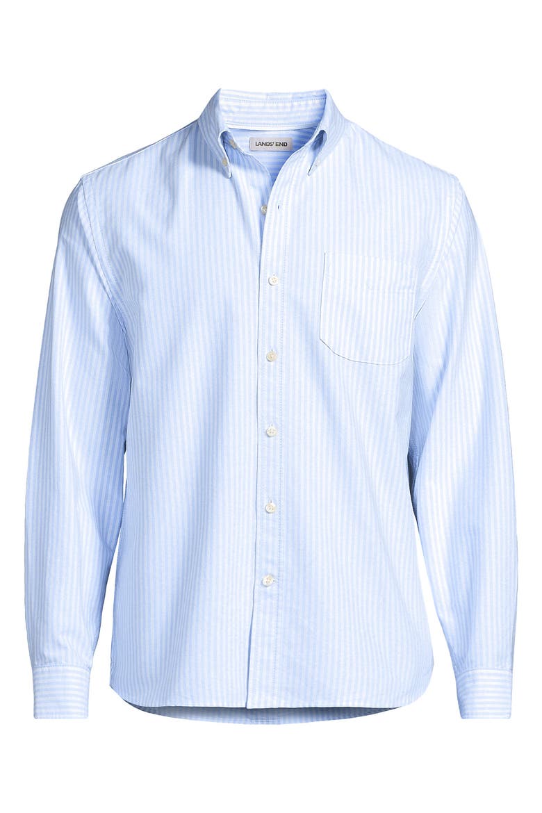 Traditional Fit Comfort-First Sail Rigger Oxford Shirt, Alternate, color, Clear Blue Stripe